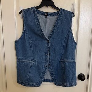 GAP longline Blue Denim Vest